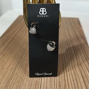 BANSRI Silver Hoop Earrings